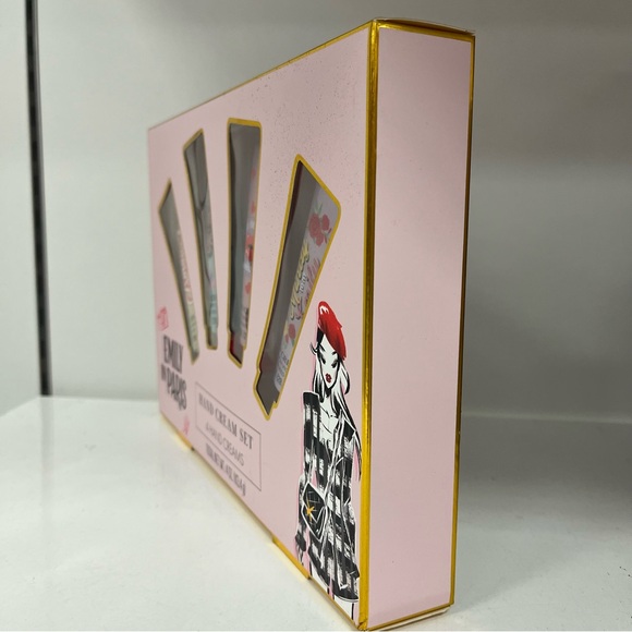 Emily in Paris Gift Set 4 Hand Creams Vanilla Strawberry Rose French Violet Trav - Picture 2 of 9